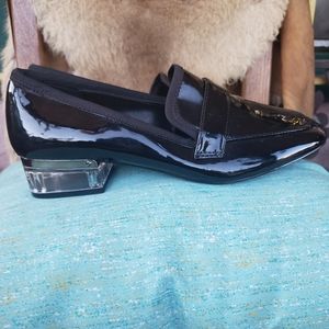 Nine West black Clear loafers